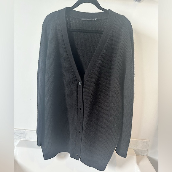 Jenni Kayne Black cocoon cashmere Cardigan - Picture 1 of 4